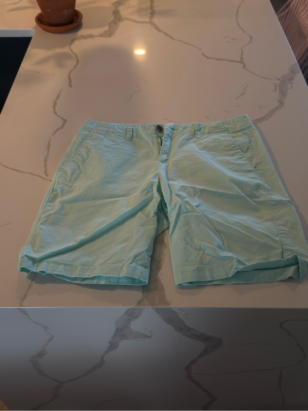 Old Navy Light Aqua Boyfriend Style Shorts